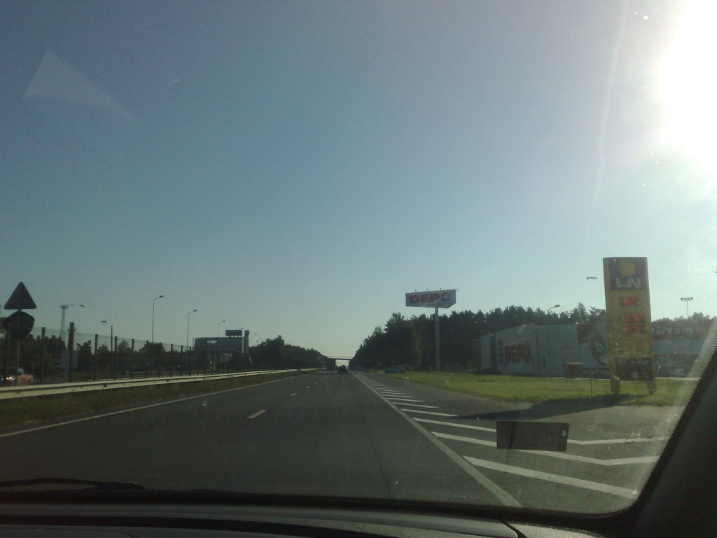 Latvian A2 state road near Riga