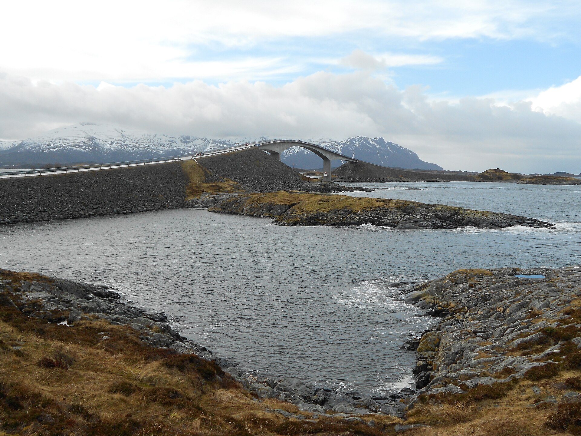 The Atlantic Road crossing islands and sea on Norway’s west coast